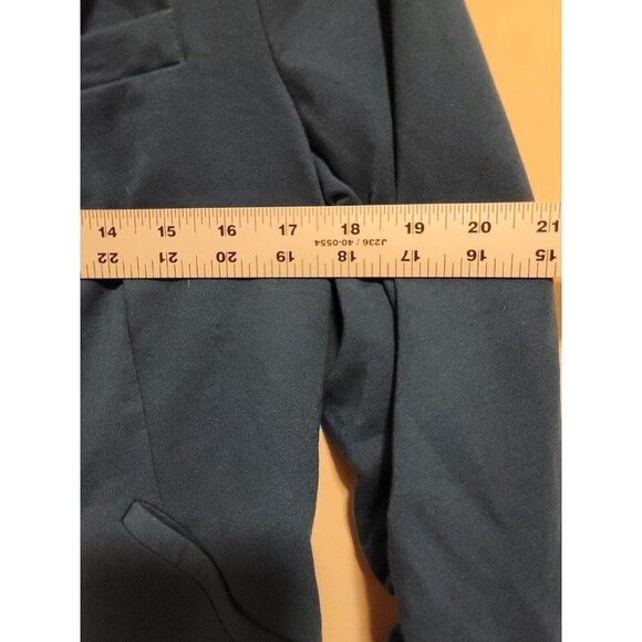 MODCLOTH Women's classic blue Cotton Blend blazer with a button Jacket Size m - Picture 7 of 11